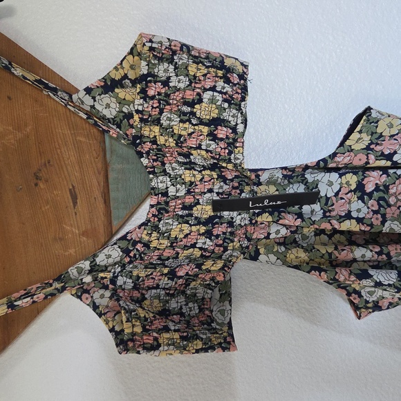 Lulu's It's a Perfect Pick Navy Blue Floral Print Cutout Maxi Dress - Picture 8 of 13